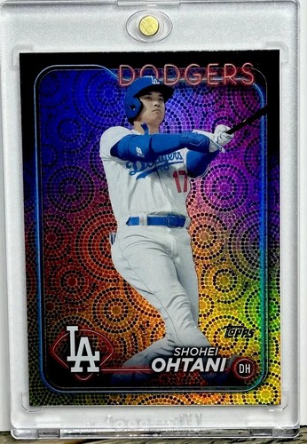 Shohei Ohtani RARE REFRACTOR INVESTMENT CARD SSP TOPPS CHROME DODGERS MVP MINT - Picture 1 of 4