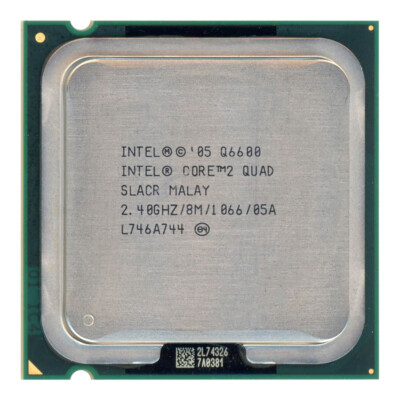 Processor CPU INTEL CORE 2 QUAD Q6600 2.4GHZ SOCKET 775 SLACR