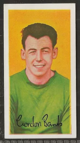 BARRATT-FAMOUS FOOTBALLERS-A12(1964)-#25- LEICESTER - GORDON BANKS 