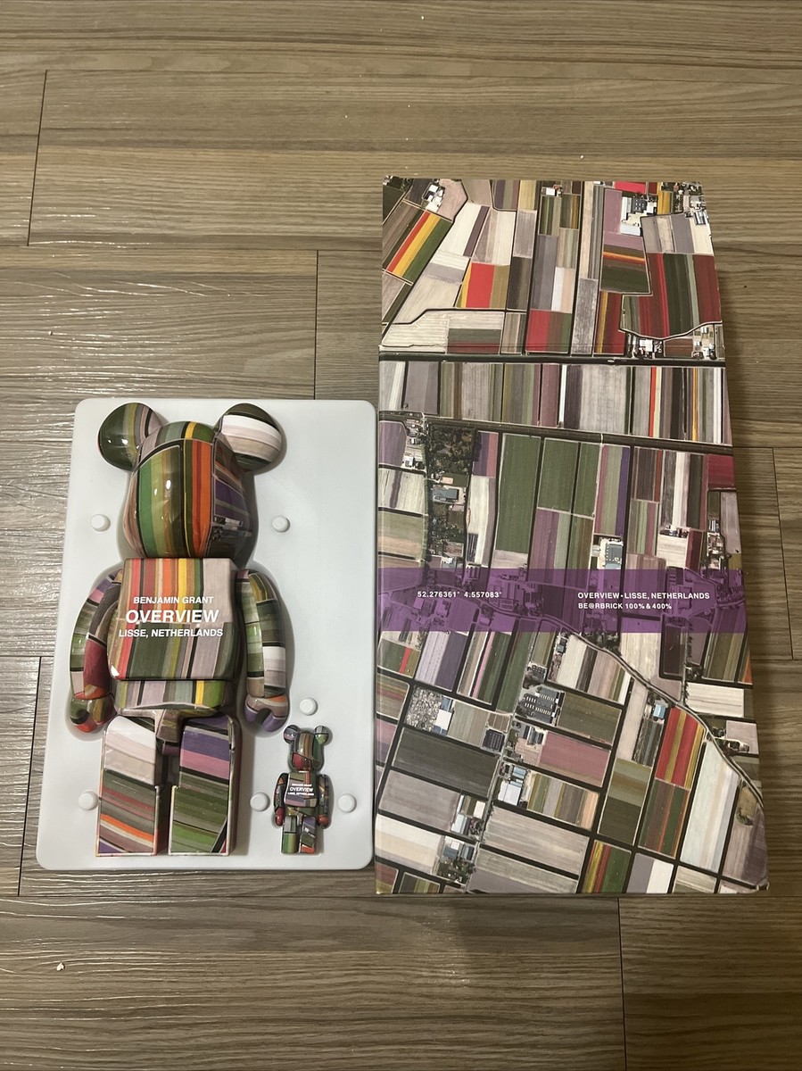 Benjamin Grant OVERVIEW Lisse 100% + 400% Bearbrick Set by Benjamin Grant OVERVIEW Lisse 100% + 400% Bearbrick Set by