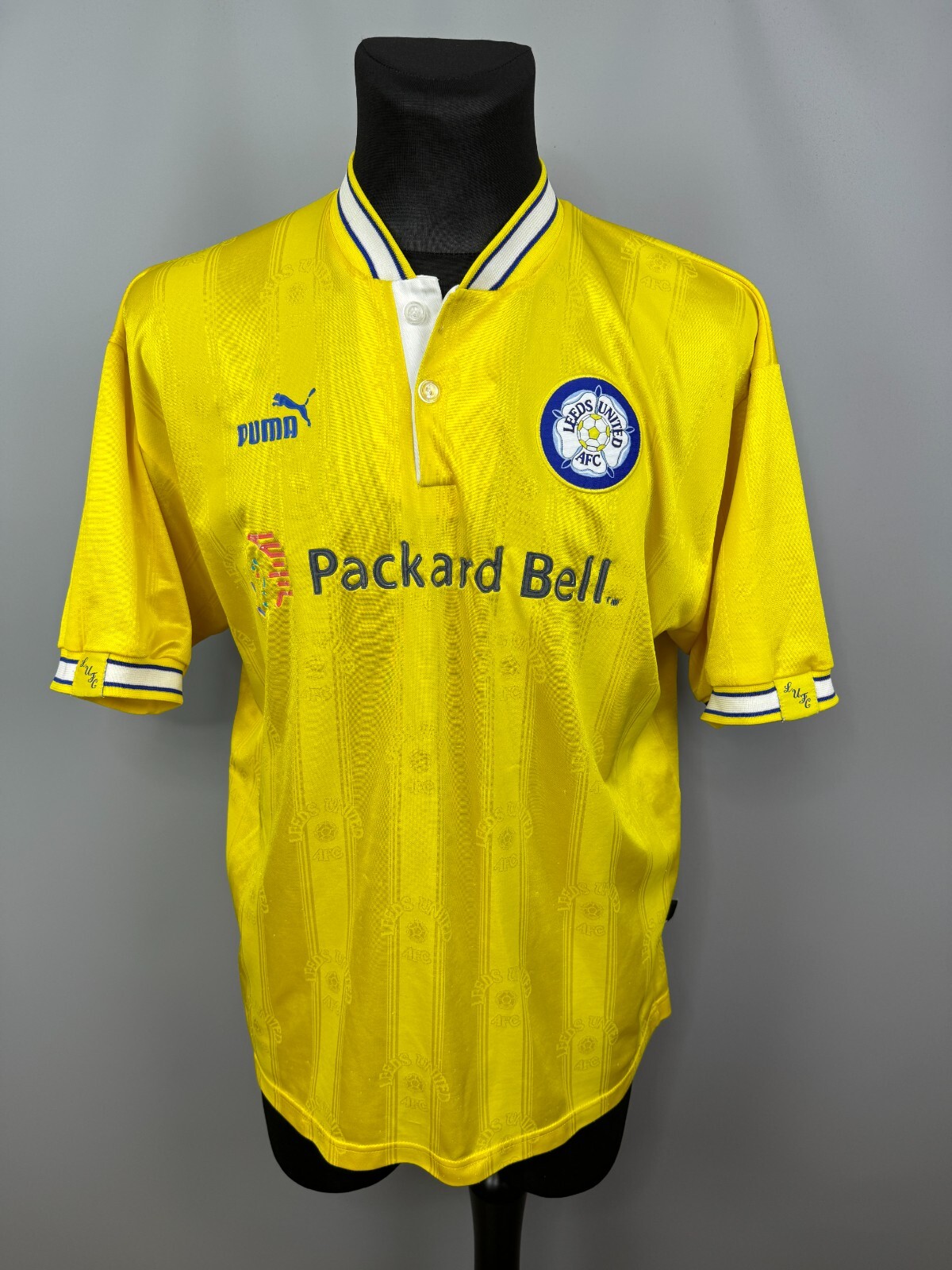 LEEDS UNITED 1996 1998 AWAY SHIRT FOOTBALL SOCCER JERSEY PUMA MENS SIZE XL