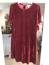 Ava & Viv Velvet Dress Short-Sleeve Size X Target