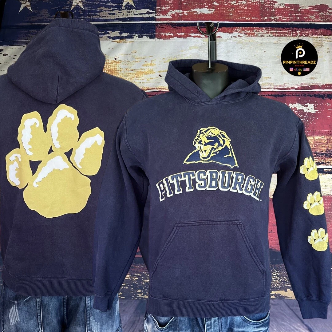 Vintage Pitt Panthers Hoodie Sweatshirt Adult Small University of Pittsburgh 90s