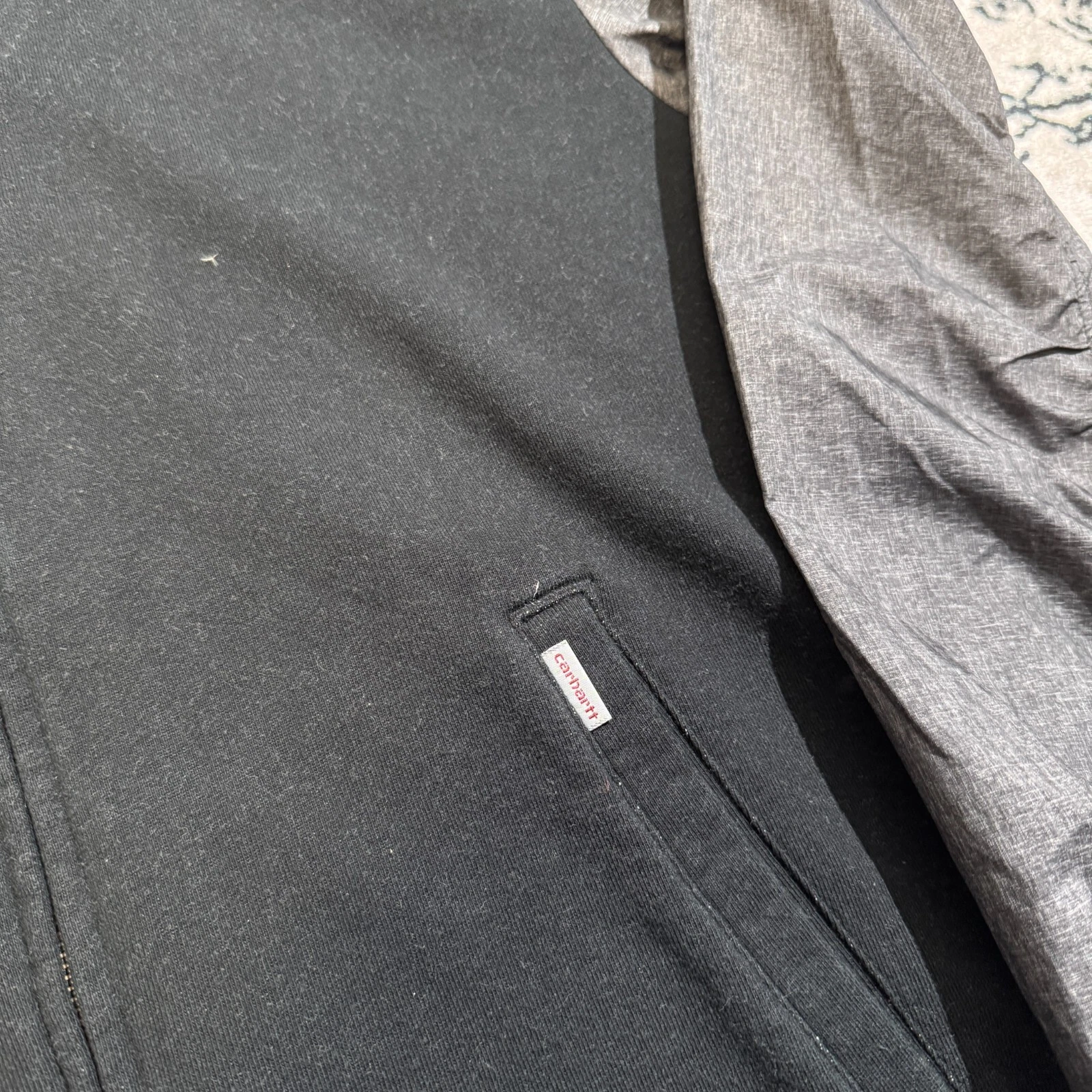 GUCCI Bomber vintage Carhartt unisex nero cotone taglia XL Y2K anni 90 attivo lavoro