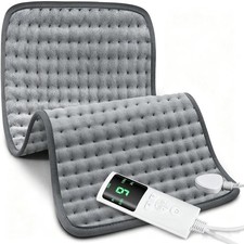 Electric Heating Pad for Back Pain Relief 9 Heat Levels, 4 Timers Auto Shut Off