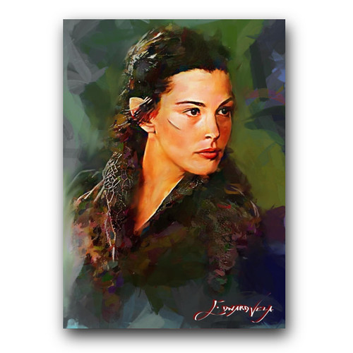 Arwen #9 Art Card Limited 22/50 Edward Vela Signed (Movies Characters)