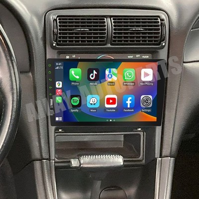 Single Din GPS Radio For Ford Mustang 1994-2000 Android Auto Carplay Car Stereo