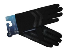 ISOTONER BLACK CLASSIC L/XL GLOVES WARM LINED SMARTDRI SMARTTOUCH TECHNOLOGY