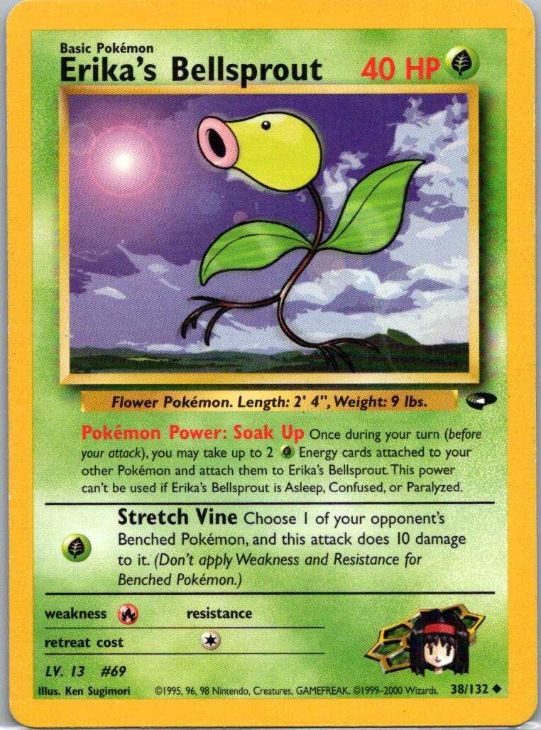 Pokemon TCG Erikas Bellsprout 38/132 Gym Challenge MP