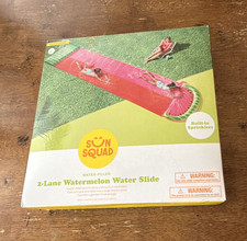 Sun Squad Water-Filled Water-Play 2-Lane Watermelon Water Slide