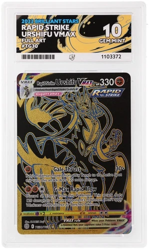 Pokemon TCG Card Rapid Strike Urshifu VMAX TG30/TG30 Brilliant Stars - ACE 10