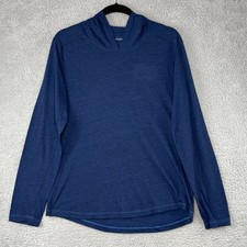 Marmot Lightweight Hooded Shirt Women  s Size Medium Navy Blue Soft Pullover