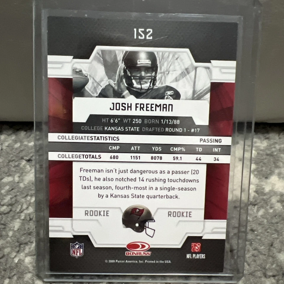 2009 Donruss Elite Josh Freeman Rookie #152 xxx /999 - Image 3 of 3
