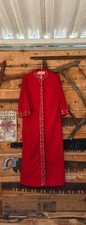 Vintage 1960s IMAGNIN Loungees Red And Gold Lounge Robe House Coat Size 18