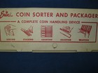 Vintage coin sorter / packager from the 1950s in original box with instructions — photo 8