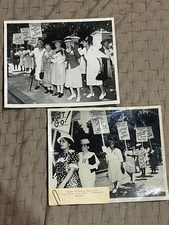 National Association of Colored Women Anti-Lynching Protest 8x10 2 Photos 1946