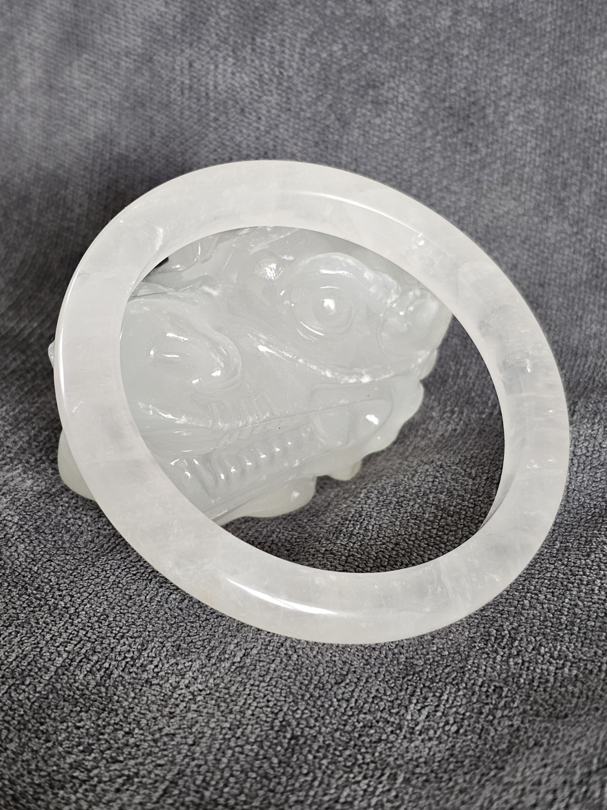 Bracelet jonc clear quartz en cristal de roche pour rayonner au quotidien