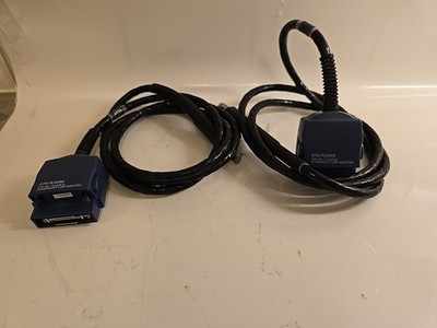 2 x Fluke Networks DTX-PLA002 Permanent Link Adapter mit Kabeln KOSTENLOSER V...