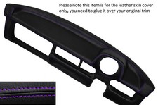 PURPLE STITCH DASH DASHBOARD LEATHER COVER FITS VOLKSWAGEN BEETLE CLASSIC 1303