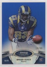 2012 Bowman Sterling Blue Refractor 14/99 Brian Quick #73 gh4