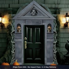 3 Pcs Halloween Cemetery Archway Halloween Cemetery Door Banners Decorations