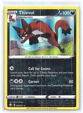 THIEVUL 048/072 HOLO SHINING FATES POKEMON TCG CARD