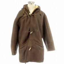 Johns Hamer Vintage Leather Duffle Coat Men Large Dark Brown Very Good