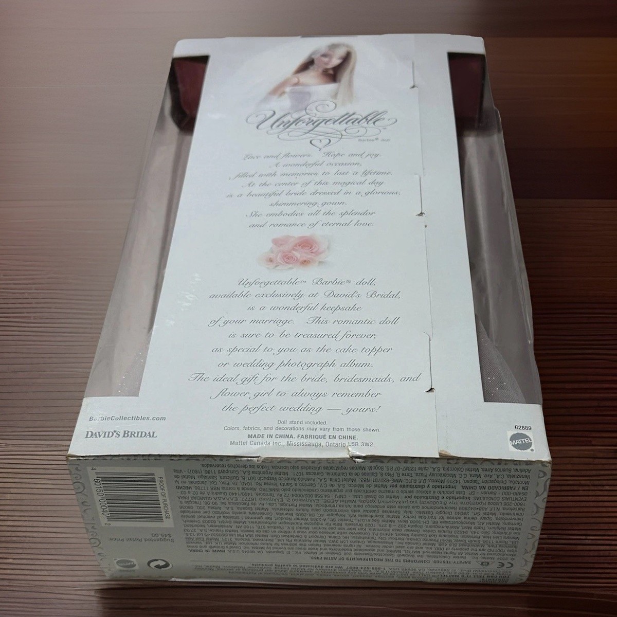 David's Bridal unforgettable Barbie Collector Bride ~ Doll G2889