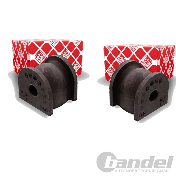 2X febi 13Mm Stabilager Hinten Passend FüR Honda Accord Links+Rechts-image
