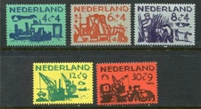 Netherlands #B331-335 Cranes and Boats Complete Set [Mint Hinged]