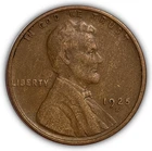 1925-S Lincoln Wheat Cent Extremely Fine XF Coin #24202