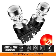 2-20PCS Red Lamp 3157 3156 LED Brake Tail Stop Light Bulb Error Free 4014SMD 54H