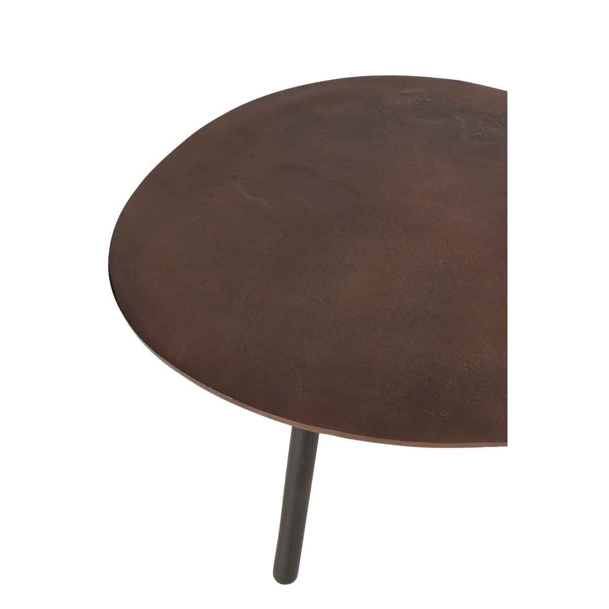 Table basse design Goutte marron de 89cm pour salon chic - 3
