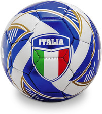 Toys - Pallone Da Calcio Cucito TEAM ITALIA - Size 5 - 400 G - Colore Bianco/Azz