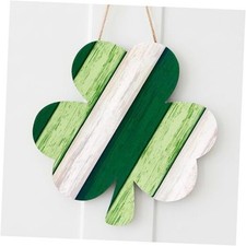 Wooden Shamrock Door Sign, St Patrick  s Day Shamrock Door Decoration, Clover