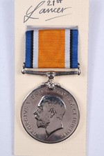 WW1 BWM BRITISH WAR MEDAL WORLD WAR ONE ARMY NAVY FLYING CORPS COMMONWEALTH