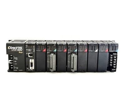 KOYO DIRECT LOGIC 205 MODEL D2-09B-1 SPS CONTROLLER WITH DL250-1 CPU AND MODULE