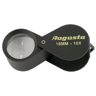 Einschlaglupe 10× Ø18 mm   Taschenlupe in Uhrmacherqualität AUGUSTA