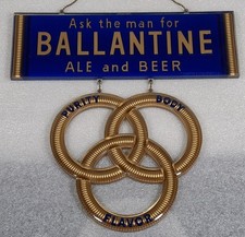 Old Ballantine Ale & Beer Chain Hung Back Bar...
