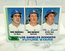 1982 Topps - Future Stars - Steve Sax, Mike Marshall, Ron Roenicke - #681 Rookie