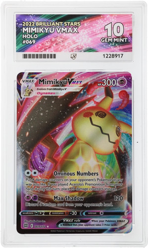 Mimikyu VMAX graded ACE 10 for sale on eBay