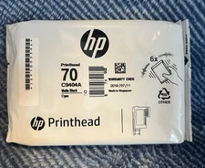 July 2019 Genuine HP 70 Matte Black & Cyan Printhead C9404A