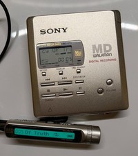 Sony MZ-R55 MD Walkman MiniDisc Recorder with Accessories - Tested Working