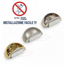 2 pz FERMAPORTA FERMA PORTA MAGNETICO PLASTICA ADESIVO VARI COLORI BLOCCA PORTE