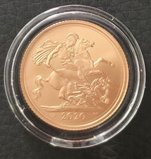 2020 Gold Full Sovereign BU – George III Cypher Privy Mark –Royal Mint Box & COA