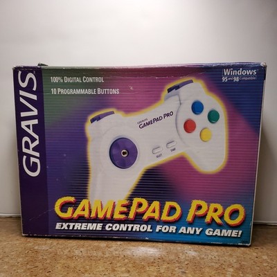 Gravis Gamepad Pro Vintage 1998 White 42021 E Extreme Control Used G2U