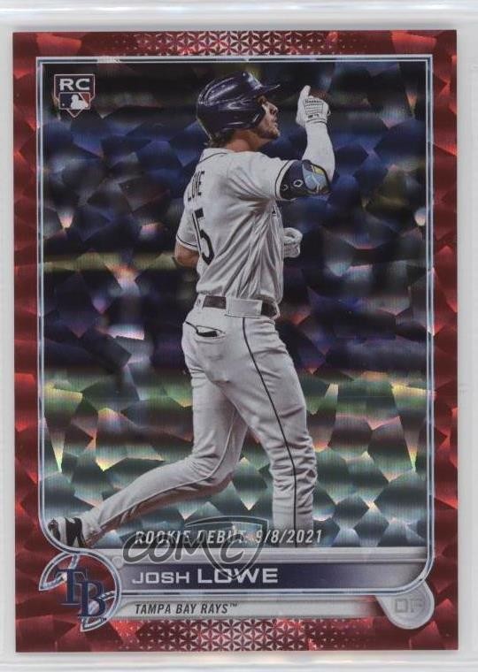 2022 Topps Update Rookie Debut Red Foil 132/199 Josh Lowe #US287 13uw