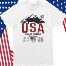 Team Usa 2026 Olympic Milano Cortina One For All Gildan Unisex T-Shirt For Fan