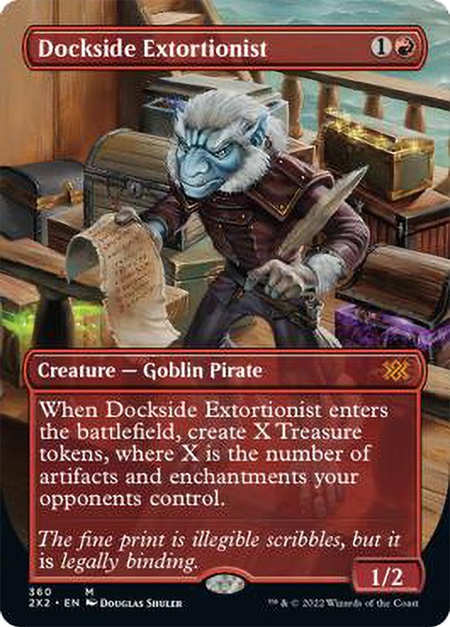MTG Dockside Extortionist Borderless - Double Masters 2022 #360