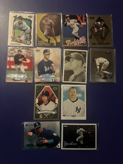 Alex Rodriguez Baseball Card Lot--10 Different Cards--All Major Brands NrMt-Mt